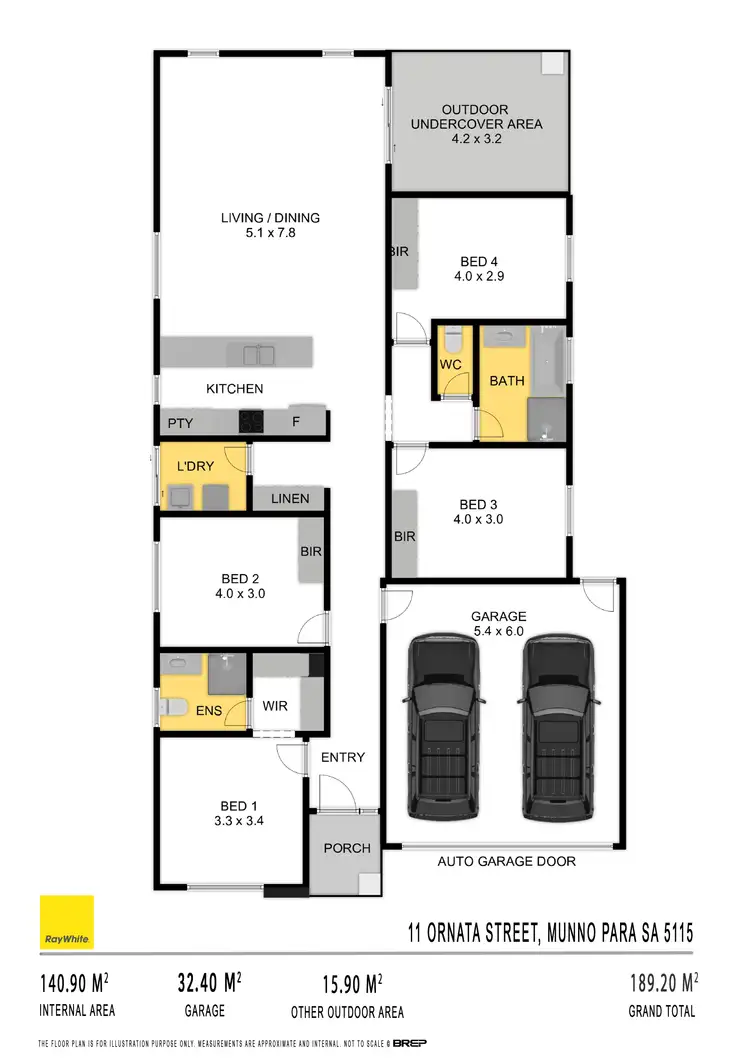 Floorplan of Homely house listing, 11 Ornata Street, Munno Para SA 5115