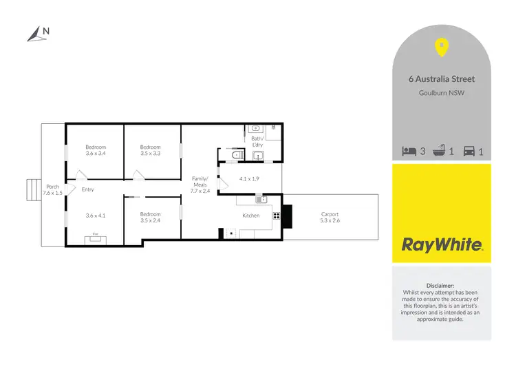 Floorplan of Homely house listing, 6 Australia Street, Goulburn NSW 2580