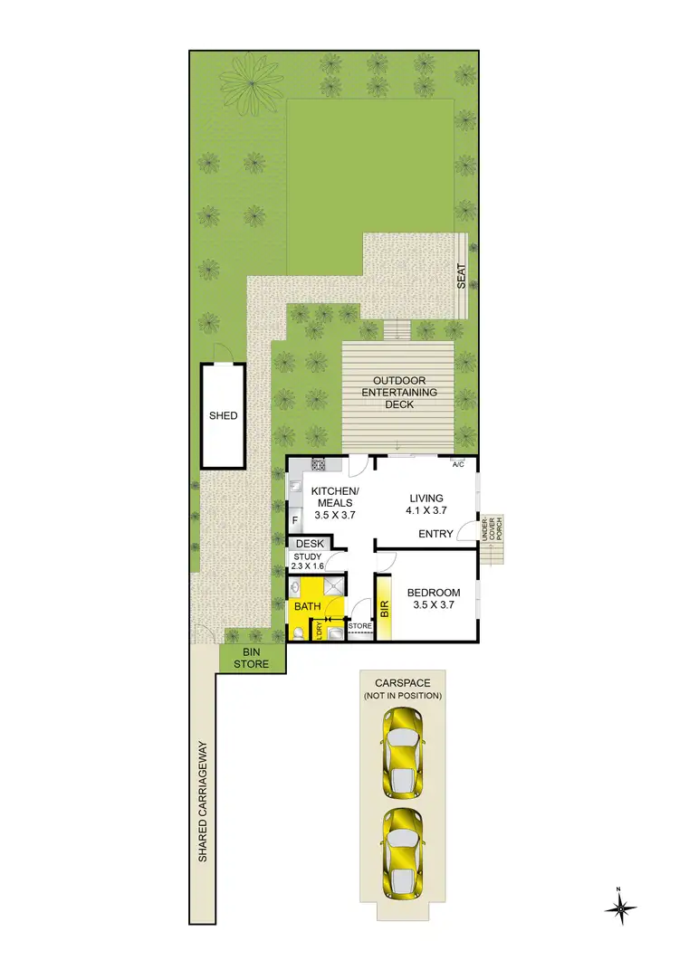 Floorplan of Homely unit listing, 2/2 Uno Street, Belmont VIC 3216
