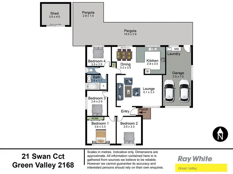 Floorplan of Homely house listing, 21 Swan Circuit, Green Valley NSW 2168