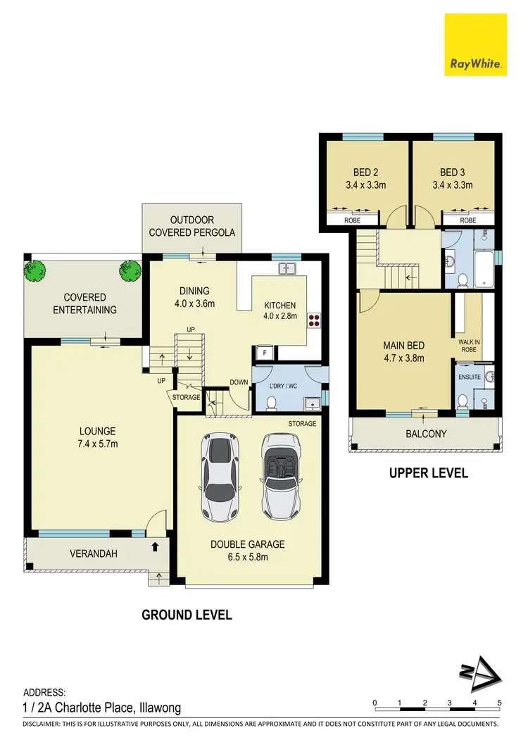 Floorplan of Homely townhouse listing, 1/2A Charlotte Place, Illawong NSW 2234