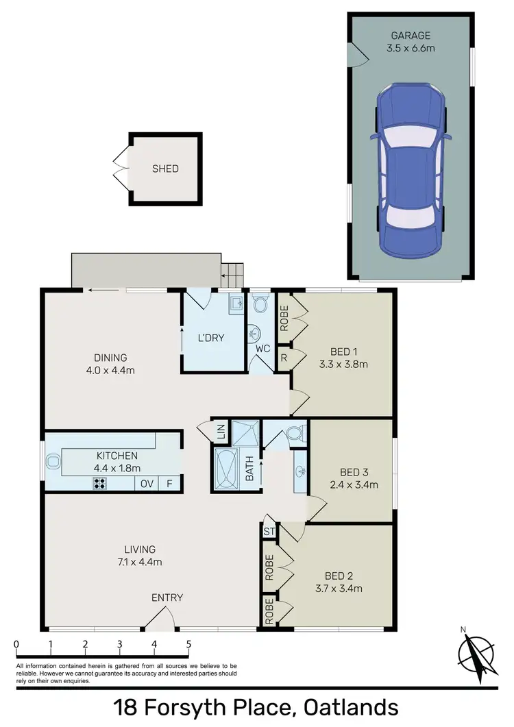 Floorplan of Homely house listing, 18 Forsyth Place, Oatlands NSW 2117