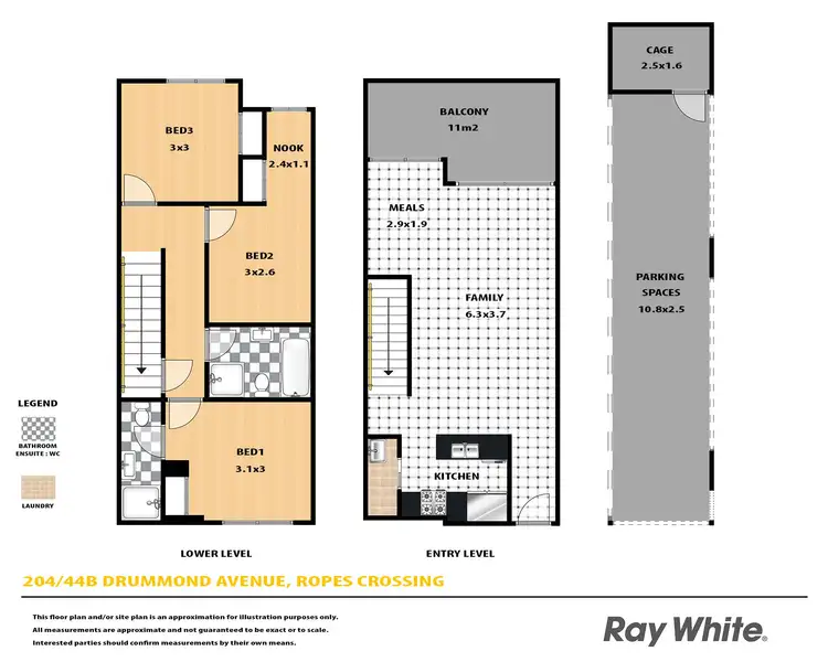 Floorplan of Homely apartment listing, 204/44B Drummond Avenue, Ropes Crossing NSW 2760