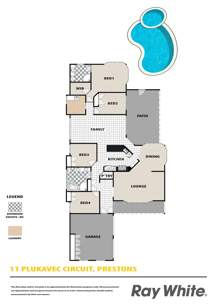 Floorplan of Homely house listing, 11 Plukavec Circuit, Prestons NSW 2170