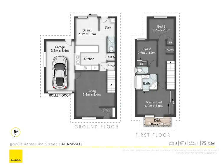 Floorplan of Homely townhouse listing, 50/88 Kameruka Street, Calamvale QLD 4116