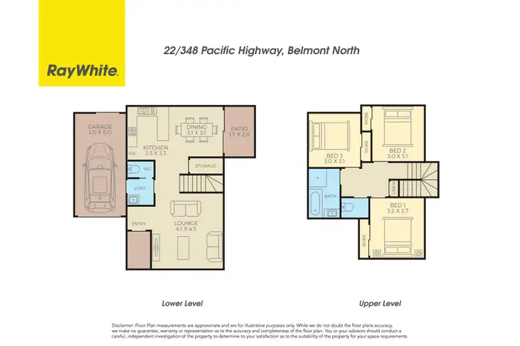 Floorplan of Homely townhouse listing, 22/348 Pacific Highway, Belmont North NSW 2280