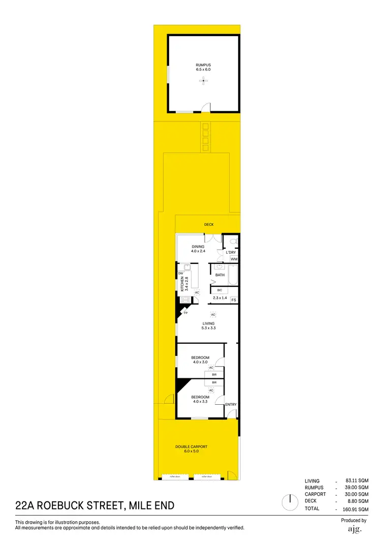Floorplan of Homely house listing, 22A Roebuck Street, Mile End SA 5031