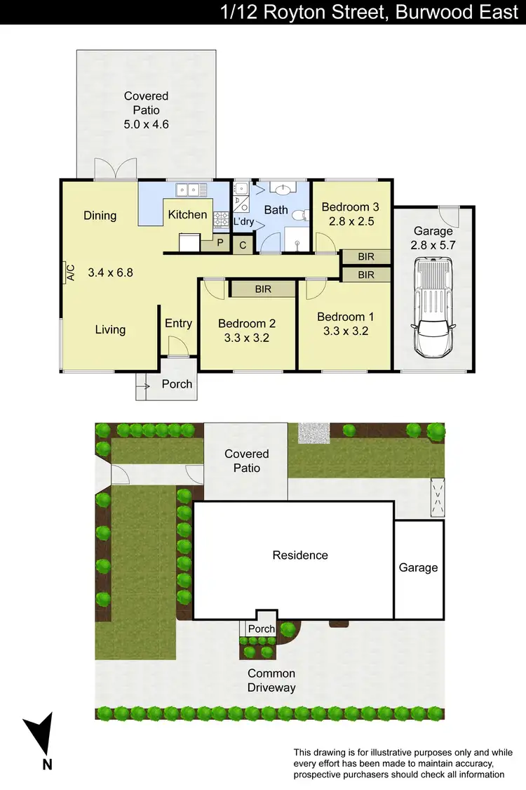 Floorplan of Homely unit listing, 1/12 Royton Street, Burwood East VIC 3151