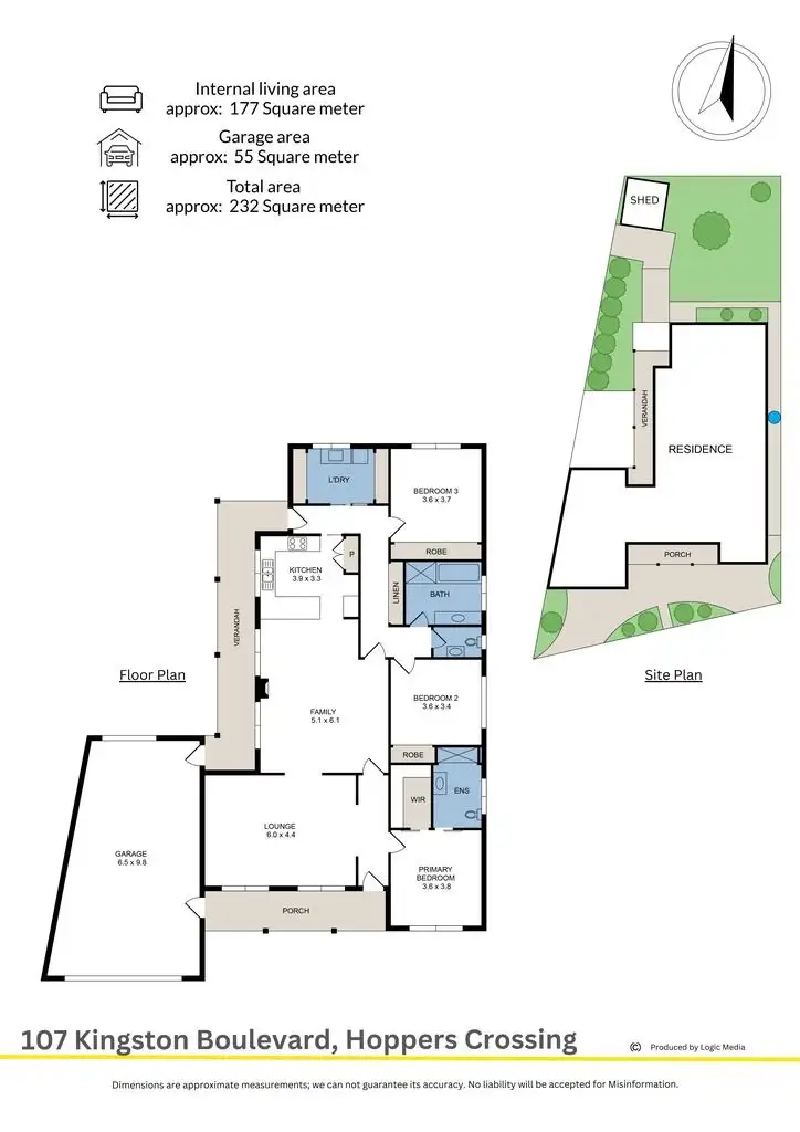 Floorplan of Homely house listing, 107 Kingston Boulevard, Hoppers Crossing VIC 3029