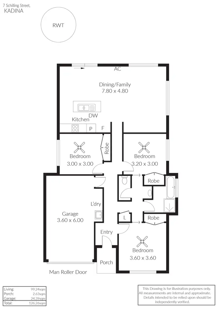 Floorplan of Homely house listing, 7 Schilling Street, Kadina SA 5554
