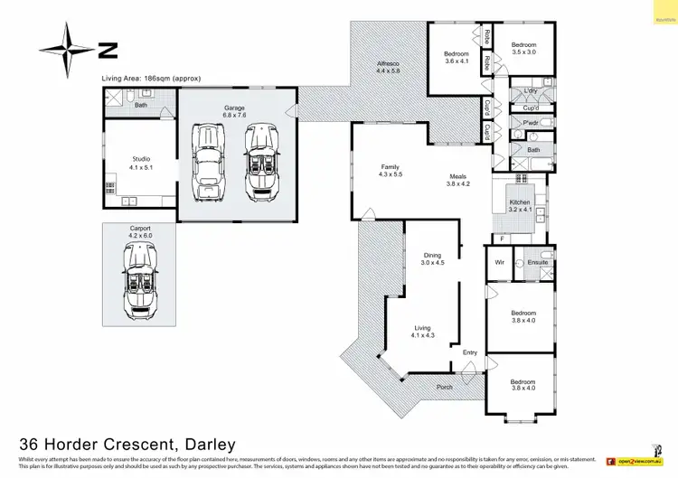 Floorplan of Homely house listing, 36 Horder Crescent, Darley VIC 3340