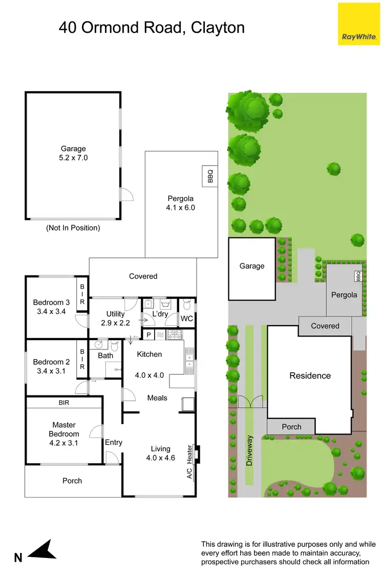 Floorplan of Homely house listing, 40 Ormond Road, Clayton VIC 3168