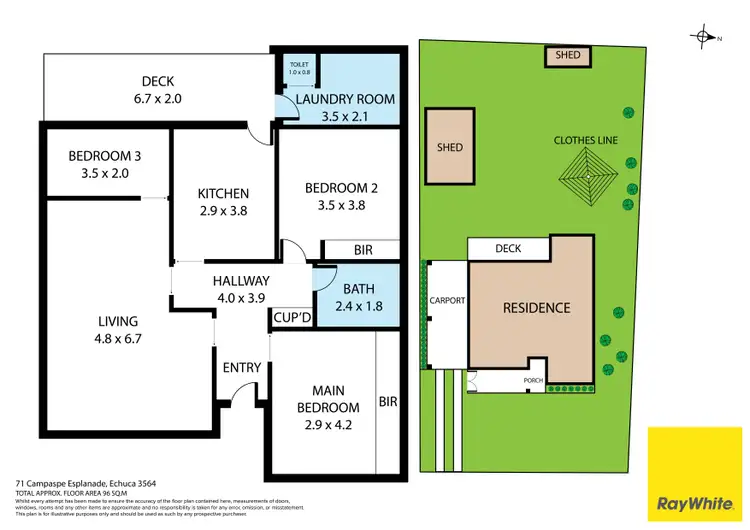 Floorplan of Homely house listing, 71 Campaspe Esplanade, Echuca VIC 3564