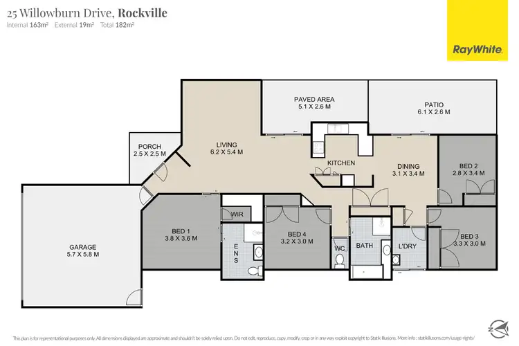 Floorplan of Homely house listing, 25 Willowburn Drive, Rockville QLD 4350