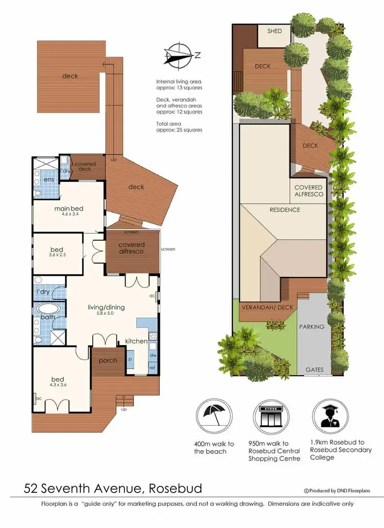 Floorplan of Homely house listing, 52 Seventh Avenue, Rosebud VIC 3939