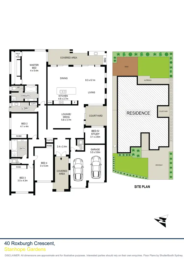 Floorplan of Homely house listing, 40 Roxburgh Crescent, Stanhope Gardens NSW 2768