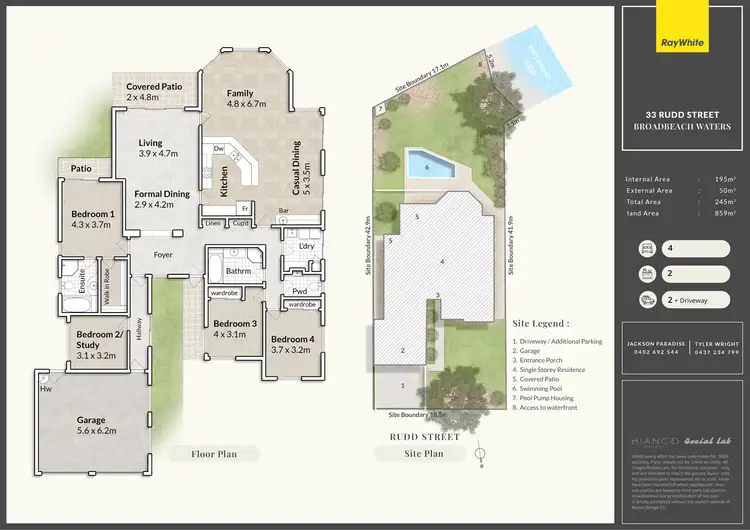 Floorplan of Homely house listing, 33 Rudd Street, Broadbeach Waters QLD 4218