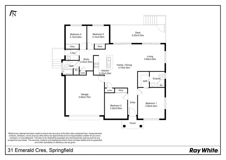 Floorplan of Homely house listing, 31 Emerald Crescent, Springfield QLD 4300