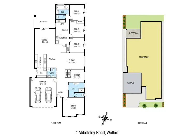 Floorplan of Homely house listing, 4 Abbotsley Road, Wollert VIC 3750
