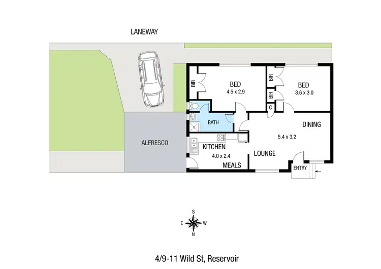 Floorplan of Homely unit listing, 4/9-11 Wild Street, Reservoir VIC 3073