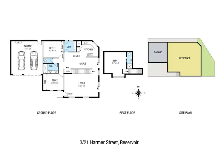 Floorplan of Homely unit listing, 3/21 Harmer Street, Reservoir VIC 3073