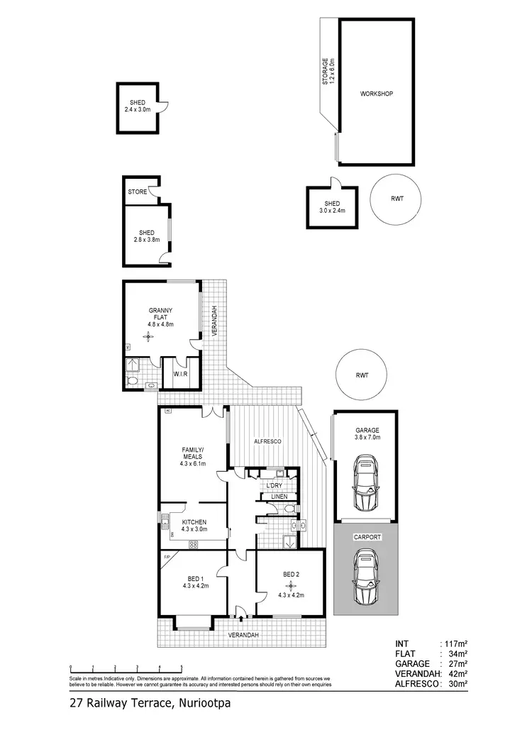 Floorplan of Homely house listing, 27 Railway Terrace, Nuriootpa SA 5355