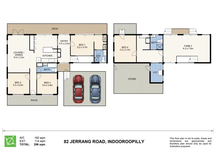 Floorplan of Homely house listing, 82 Jerrang Street, Indooroopilly QLD 4068
