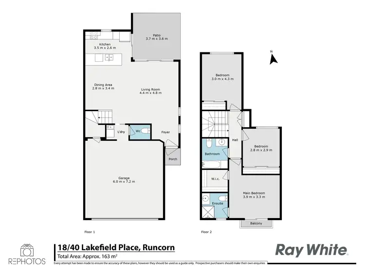 Floorplan of Homely townhouse listing, 18/40 Lakefield Place, Runcorn QLD 4113