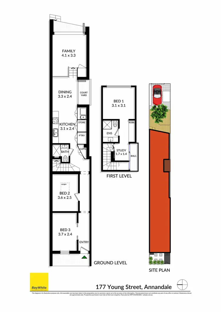 Floorplan of Homely house listing, 177 Young Street, Annandale NSW 2038