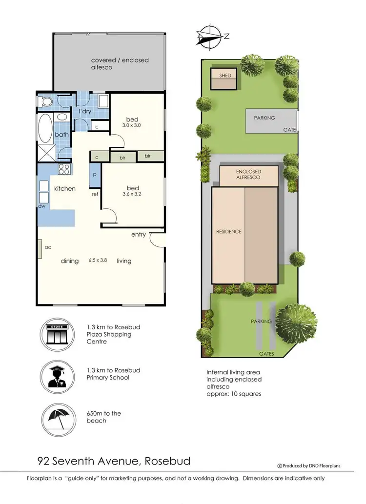 Floorplan of Homely house listing, 92 Seventh Avenue, Rosebud VIC 3939