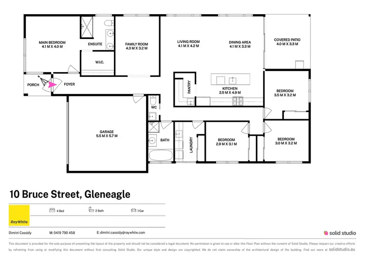 Floorplan of Homely house listing, 10 Bruce Street, Gleneagle QLD 4285
