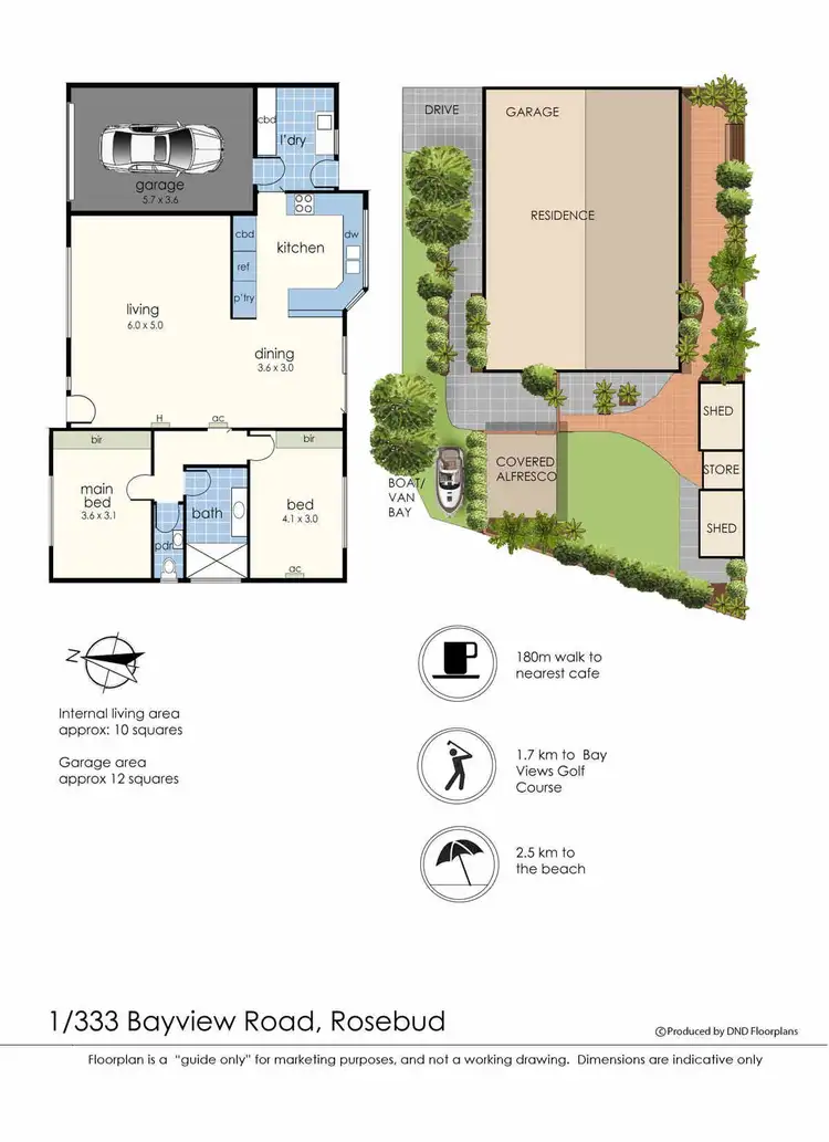 Floorplan of Homely house listing, 1/333 Bayview Road, Rosebud VIC 3939