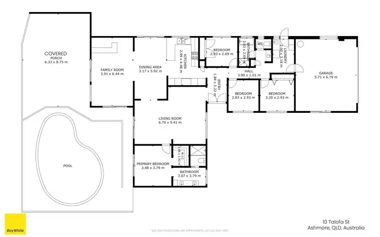 Floorplan of Homely house listing, 10 Talofa Street, Ashmore QLD 4214