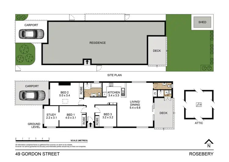 Floorplan of Homely house listing, 49 Gordon Street, Rosebery NSW 2018