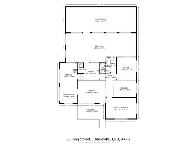 Floorplan of Homely house listing, 56 King Street, Charleville QLD 4470