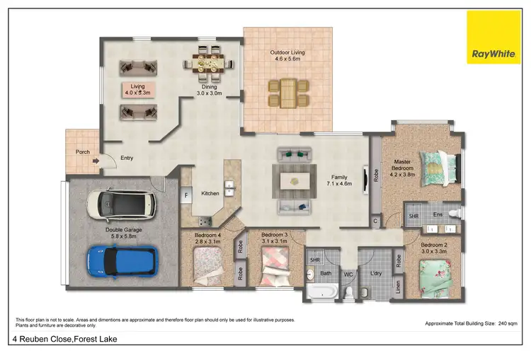 Floorplan of Homely house listing, 4 Reuben Close, Forest Lake QLD 4078