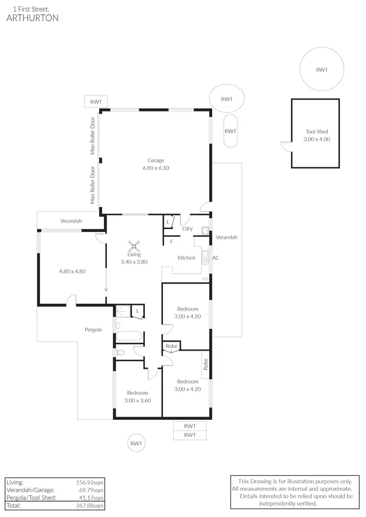 Floorplan of Homely house listing, 1 First Street, Arthurton SA 5572