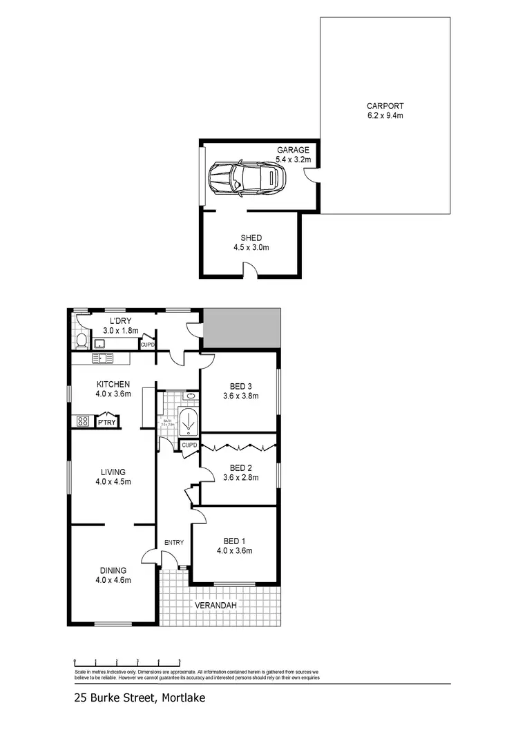 Floorplan of Homely house listing, 25 Burke Street, Mortlake VIC 3272