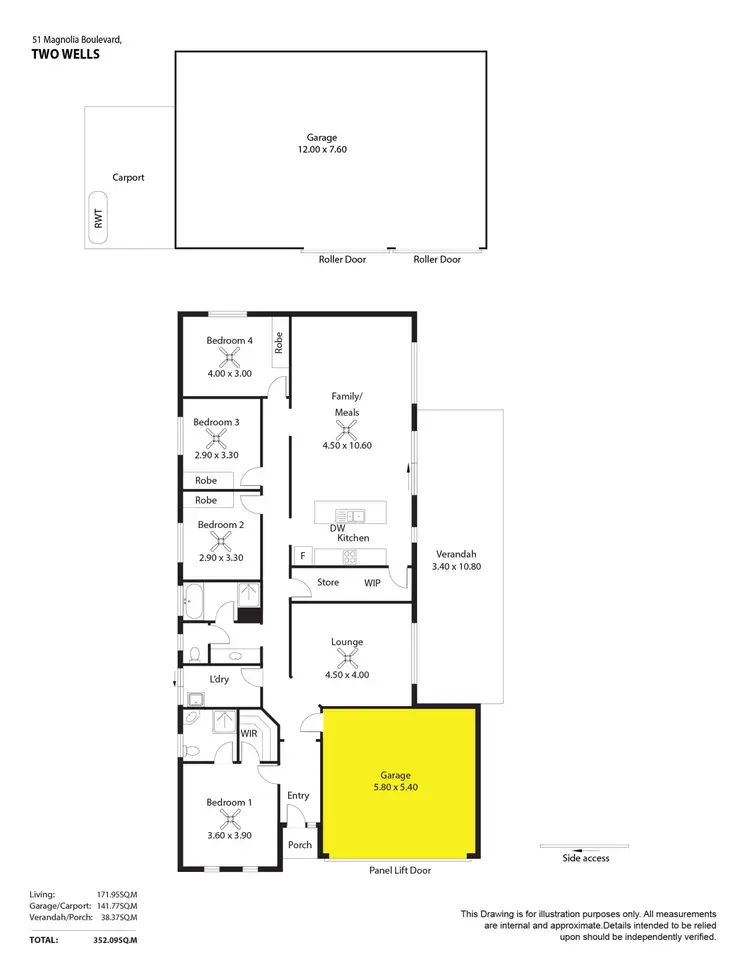 Floorplan of Homely house listing, 51 Magnolia Boulevard, Two Wells SA 5501