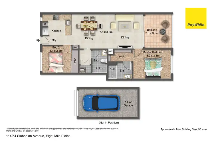 Floorplan of Homely apartment listing, 114/54 Slobodian Avenue, Eight Mile Plains QLD 4113