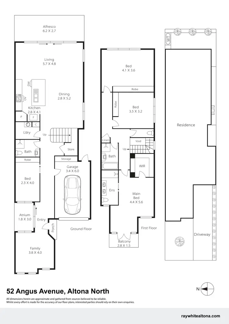 Floorplan of Homely townhouse listing, 52 Angus Avenue, Altona North VIC 3025