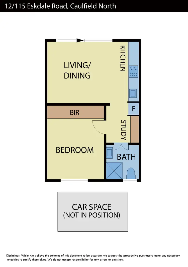 Floorplan of Homely apartment listing, 12/115 Eskdale Road, Caulfield North VIC 3161