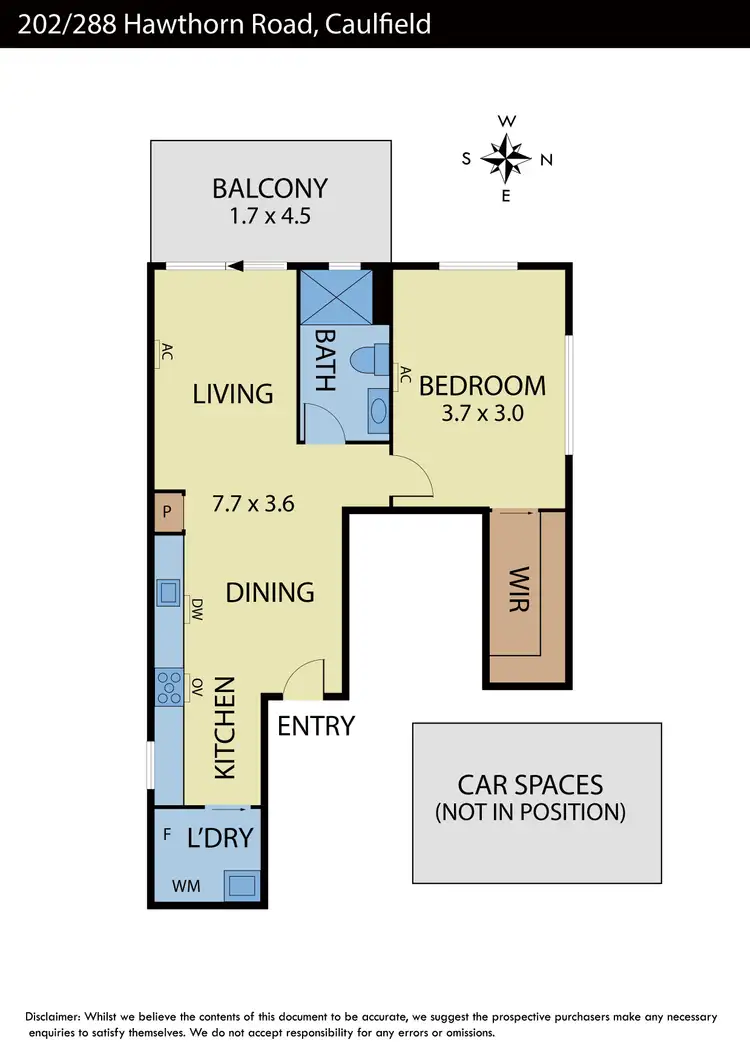 Floorplan of Homely apartment listing, 202/288 Hawthorn Road, Caulfield VIC 3162