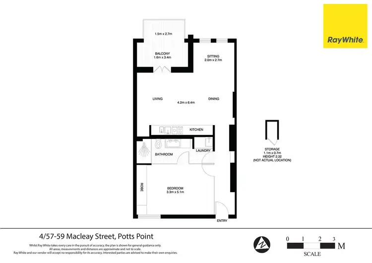 Floorplan of Homely apartment listing, 4/57-59 Macleay Street, Potts Point NSW 2011