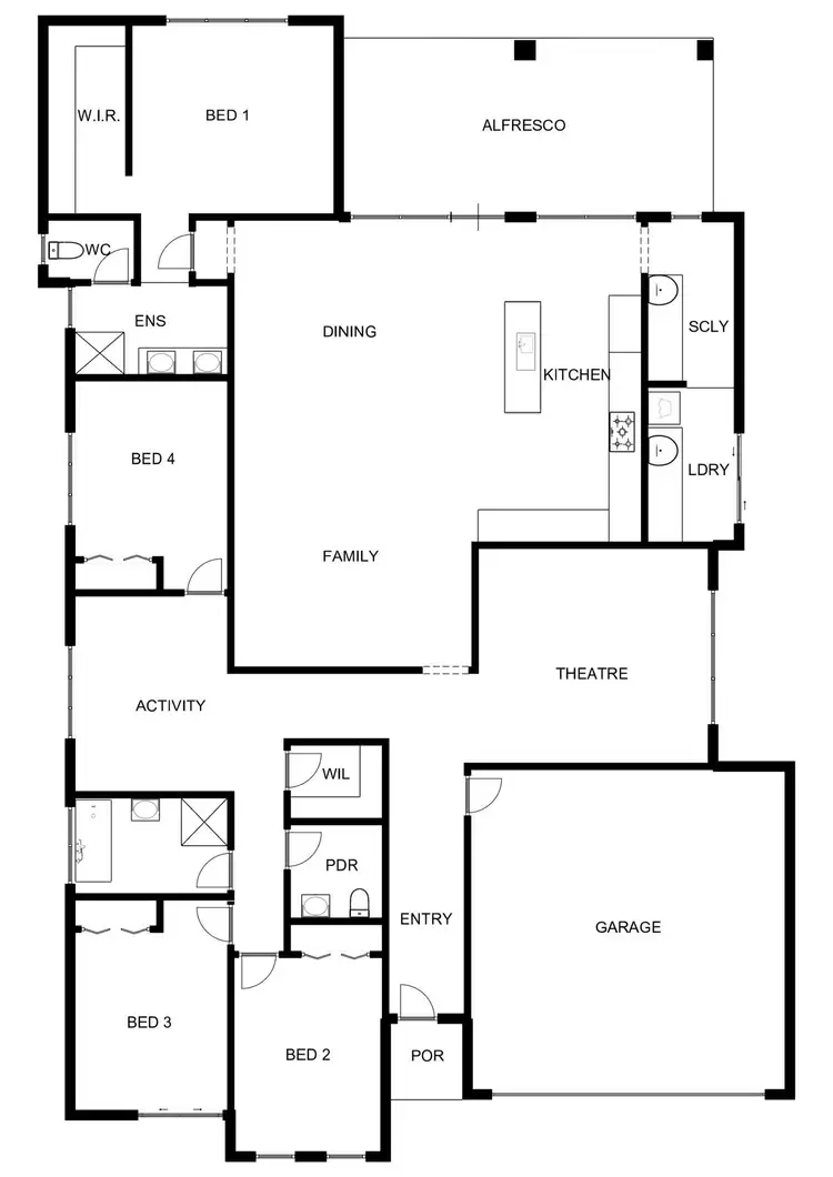 Floorplan of Homely house listing, 97 Rakali Drive, Lake Clifton WA 6215