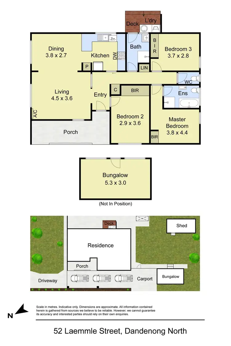 Floorplan of Homely house listing, 52 Laemmle Street, Dandenong North VIC 3175