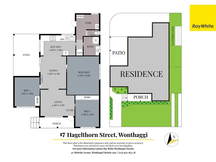 Floorplan of Homely house listing, 17 Hagelthorn Street, Wonthaggi VIC 3995