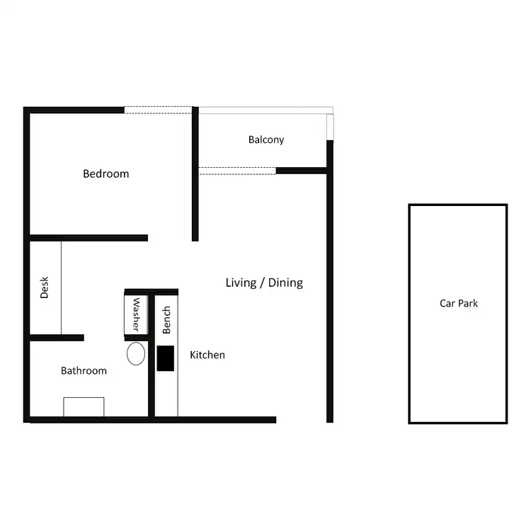 Floorplan of Homely apartment listing, 714/156 Wright Street, Adelaide SA 5000