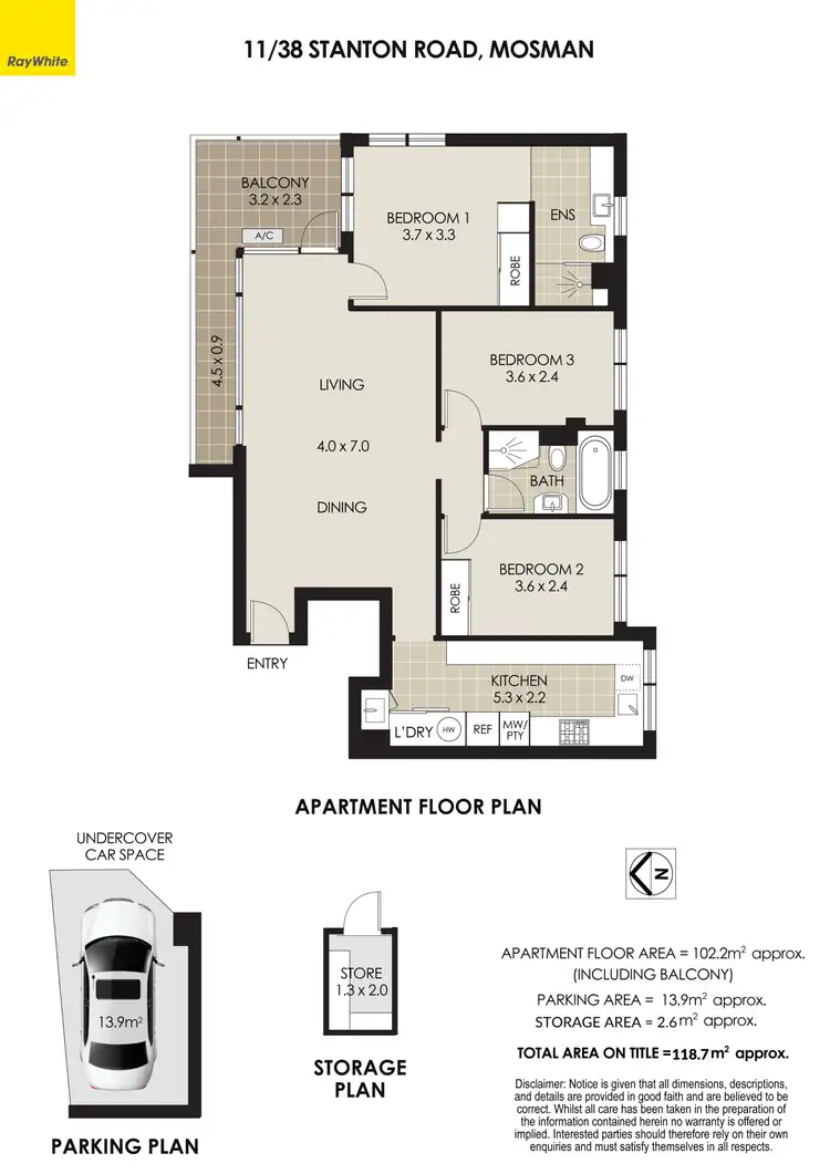 Floorplan of Homely apartment listing, 11/38 Stanton Road, Mosman NSW 2088