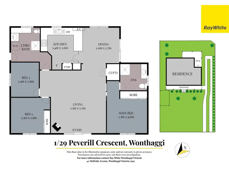 Floorplan of Homely house listing, 1/29 Peverill Crescent, Wonthaggi VIC 3995